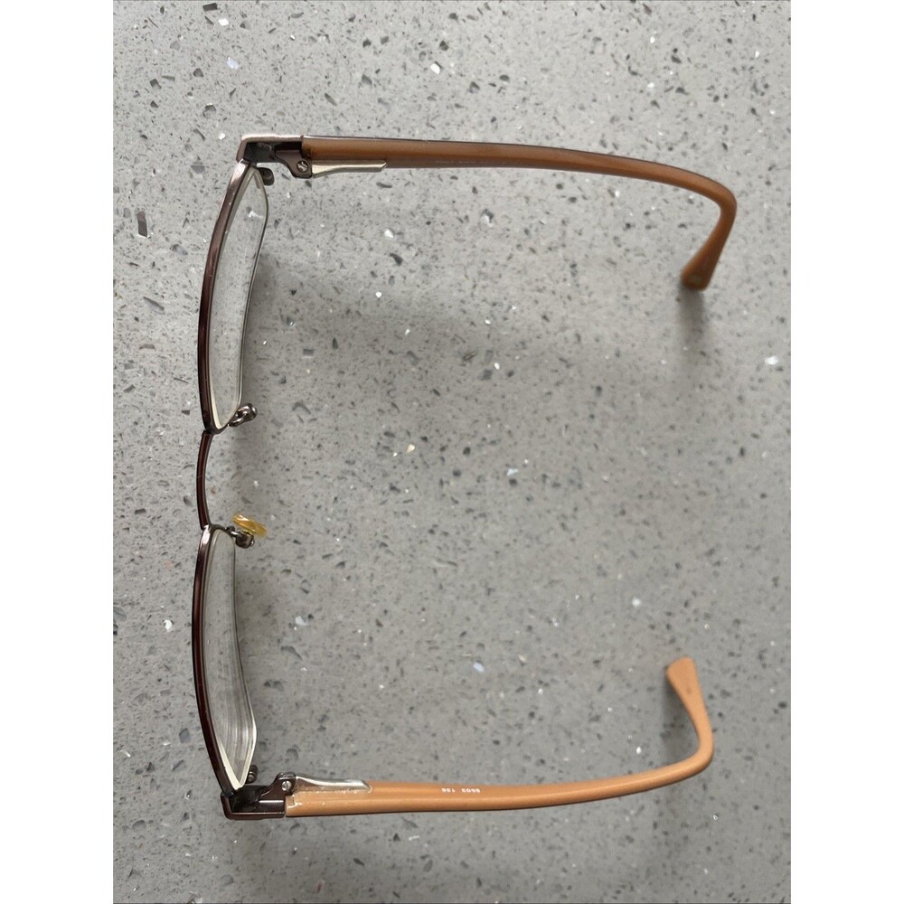 Minimize 55903 BRN 50-18-135 Brown Metal Full Rim Eyeglasses Frames ONLY READ!! - Picture 2 of 12